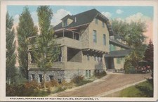 Postcard Naulhaka Former Home of Rudyard Kipling Brattleboro VT Vermont  picture