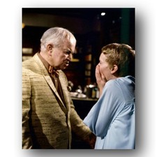 Sidney Blackmer Mia Farrow Photo 8x10 Rosemary's Baby 1968 Film Set picture