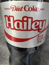 Share a Coke with   Hailey   2025 Personalized Gift Coca~Cola Bottle 20oz Diet picture