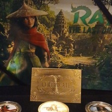 Disney 100 Years Of Wonder Raya The Last Dragon Gold Plated 6 Coin Set picture