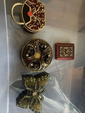 Lot Of 4 Vintage Trinket Box/mirror picture