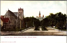 1907-1914 Capitol Ave West from 17th St Omaha Nebraska Postcard picture