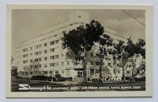 Vintage RPPC Shangri-La Apartment Hotel Santa Monica CA Ocean Ave c1930s A14 picture