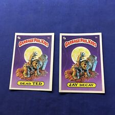 1985 Garbage Pail Kids series 1 DEAD TED 5a JAY DECAY 5b GPK , C Glossy picture