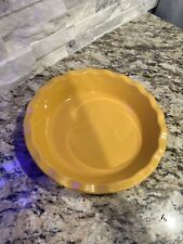 Emile Henry Pie Pan Mustard Yellow France Bakeware picture