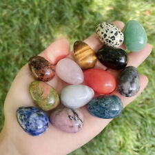 5pc Egg Shaped 30mm Natural Energy Crystal Gemstone Small Egg picture
