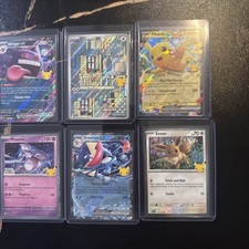 Pokemon Cards 30th Anniversary 5 Cards Rare picture