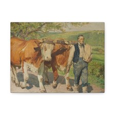Eugène Burnand (1850-1921) Le Paysan The Peasant farmer - 1894 - Canvas Wall Art picture