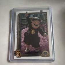 Topps 2023 Series One San Diego Padres Swinging Friar Mascot Card M-20 picture