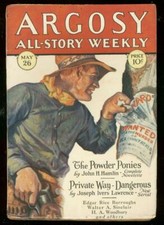 ARGOSY MAY 26 1928-APACHE DEVIL-EDGAR RICE BURROUGHS VG+ picture