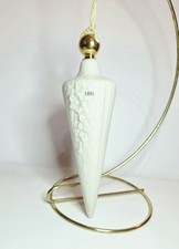Lenox 1991 Annual Christmas Ornament Floral Spire 6.25