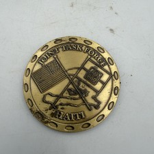 Joint Task Force Haiti Military Challenge Coin US Support Group Army Navy  picture