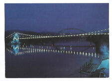 Wheeling WV Postcard Bridge Night picture