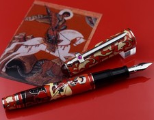 OMAS 2004 Saint George Limited Edition 730 Fountain Pen Enamel & .925 Silver picture