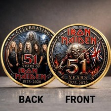 Iron Maiden 51 Years Anniversary Commemorative Coin picture
