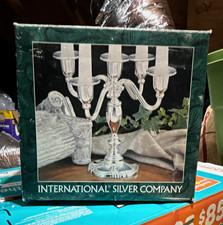 International Silver Co Silverplated 5-Light Candelabra 7 7/8in H x 8 5/8in W picture