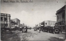 Photo PC Turlock California Street Scene West Main Street 1923 NICE picture