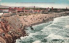San Francisco CA Ocean Beach From Cliff House Edward Mitchell Postcard c 1907-17 picture