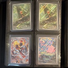 Modern Pokemon Cards, 77 Cards As is In Binder picture