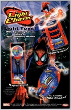 Spider-Man Light Chaser Print Ad Toy Poster Art PROMO Original Hyper X-Treme SRM picture