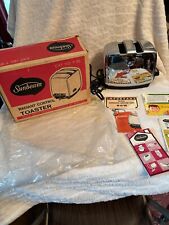 Vintage Sunbeam Fully Automatic Two Slice Toaster NEW In Box W/Papers, MCM T35 picture