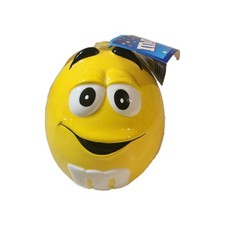 Vintage 2002 Mars Yellow Character M&M Ceramic Cookie Candy Jar Rare NEW-SEALED picture
