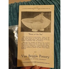 Vintage Van Briggle Pottery Siren of the Sea Advertising Pamphlet Ephemera picture