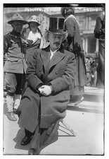 Photo:Ignacy Jan Paderewski Seated Outdoors Top Hat Photograph picture