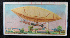 1910 Wills Aust. Capstan Cigarette Card Aviation Diff Back #16 Italian Dirigible picture