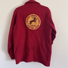 Boy Scouts Official Jacket Mens 38 Red Wool Lebanon Council Swatara Lodge 39 VTG picture