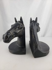 Vintage Sarsaparilla CCG Pair of Horse Bust Head  Bookends  picture