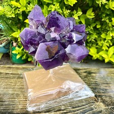5.33LB Natural amethyst Cluster Quartz Crystal backbone mineral Specimen Healing picture