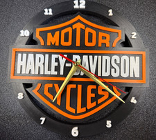 Harley Davidson Wall Clock 10.” Smooth Sweep - With smooth second hand picture