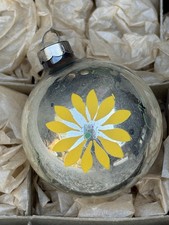Vintage Heim Made In US Of Flower Stencil Christmas Ornament picture