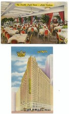 NYC Hotel Victoria Lot of 2 Advertising Linen Postcards New York City picture