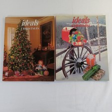 Lot of 2 Ideals Christmas Holiday Booklets Annuals Vintage Decor Poems Fun picture