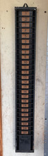 Vintage Time Card Rack card Holder  31.5 “ x 4.25” x 1.75”  EC NR picture