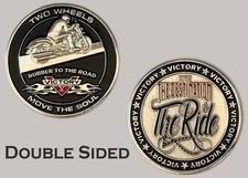 Victory Motorcycles Two Wheels Move The Soul Challenge Coin  J#10 picture