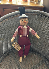 OOAK PRIMITIVE SNOWMAN DOLL picture