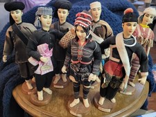 Vintage Doll Bangkok Thailand Lot of Seven picture
