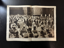 1937 Coronation King George VI 16 Pages Lot Princess Elizabeth Balcony Abbey 871 picture