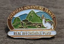 Overseas Adventure Travels Real Affordable Peru Llama In Alps  Enamel Lapel Pin picture