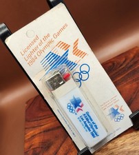 Vintage 1984 LA Olympics Official Licensed Lighter Parkland NOS Sealed Carded picture
