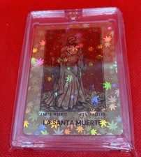 Brand new NARCOTOYZ La Santa Muerte Trading Card with Acrylic Case 18+ picture