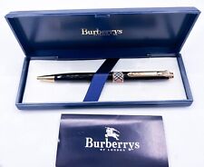 NOS Burberry ballpoint pen Gold Trim Made By Pentel Box Tag  picture