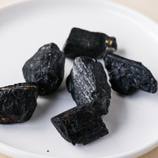 Raw Rough Black Tourmaline Chunk Healing Crystal Mineral Rock for DIY 1PCS picture