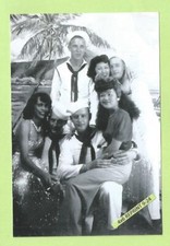 Found 4X6 PHOTO of 1940's American US Navy Sailor & Pretty Hawaiian Island Girl picture