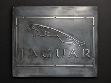 Jaguar Vintage Style Garage Sign 20x24 Handmade Aluminum Relief Metal Wall Art picture