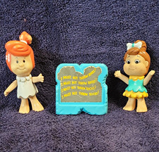 Hanna-Barbera Flintstones Baby Wilma & Brunette Figurines (2) 1986 Accessory picture