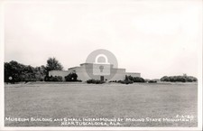 Tuscaloosa AL Museum Bldg. & Small Indian Mound RPPC Photo Postcard COPY picture
